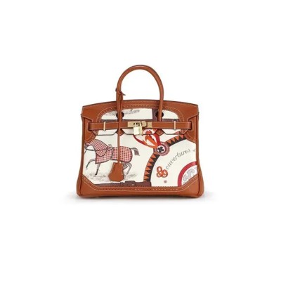 HERMÈS MASTER BIRKIN 30CM GOLDEN BROWN SWIFT COWHIDE WITH HORSE TOTEM (30*23*15cm)
